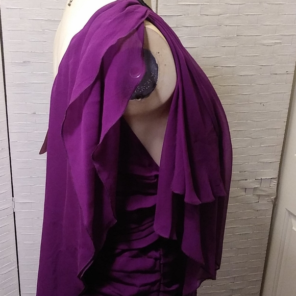 Purple Silk Occasional Dress Bloomingdale - Picture 5 of 14